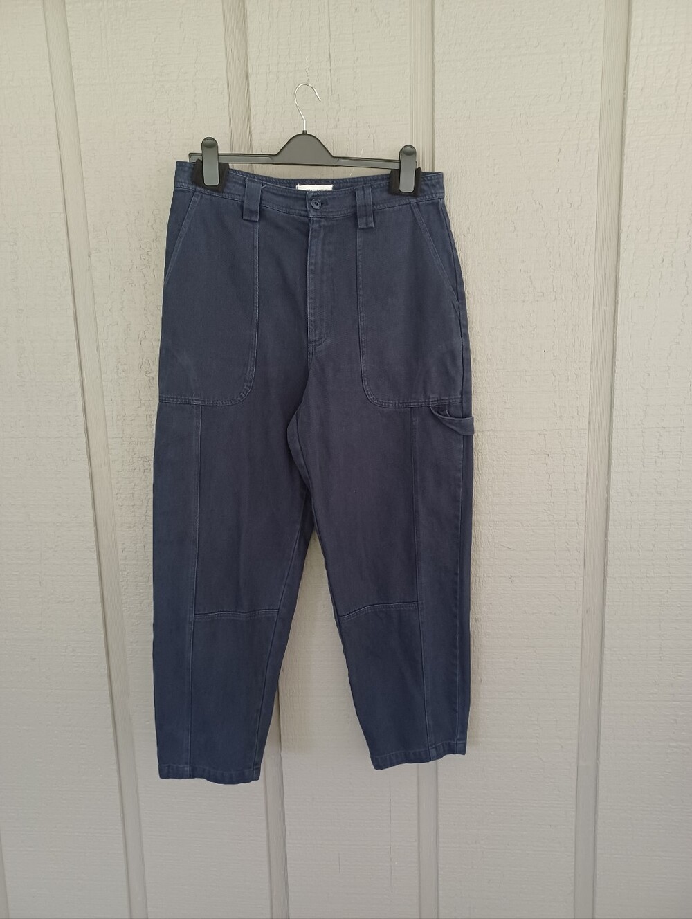 Alex Mill Phoebe Pant Size 32 Women Cotton High Rise Pockets Utility In Navy